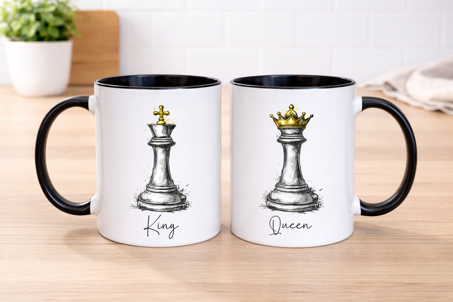 Chess Couples Mug Set - Different Pairing Available