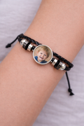 Photo Upload Faux Leather Bracelet