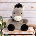 Palm Pals Donkey Soft Toy – 13cm
