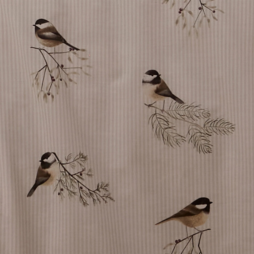 Chickadees Brushed Cotton Duvet Set