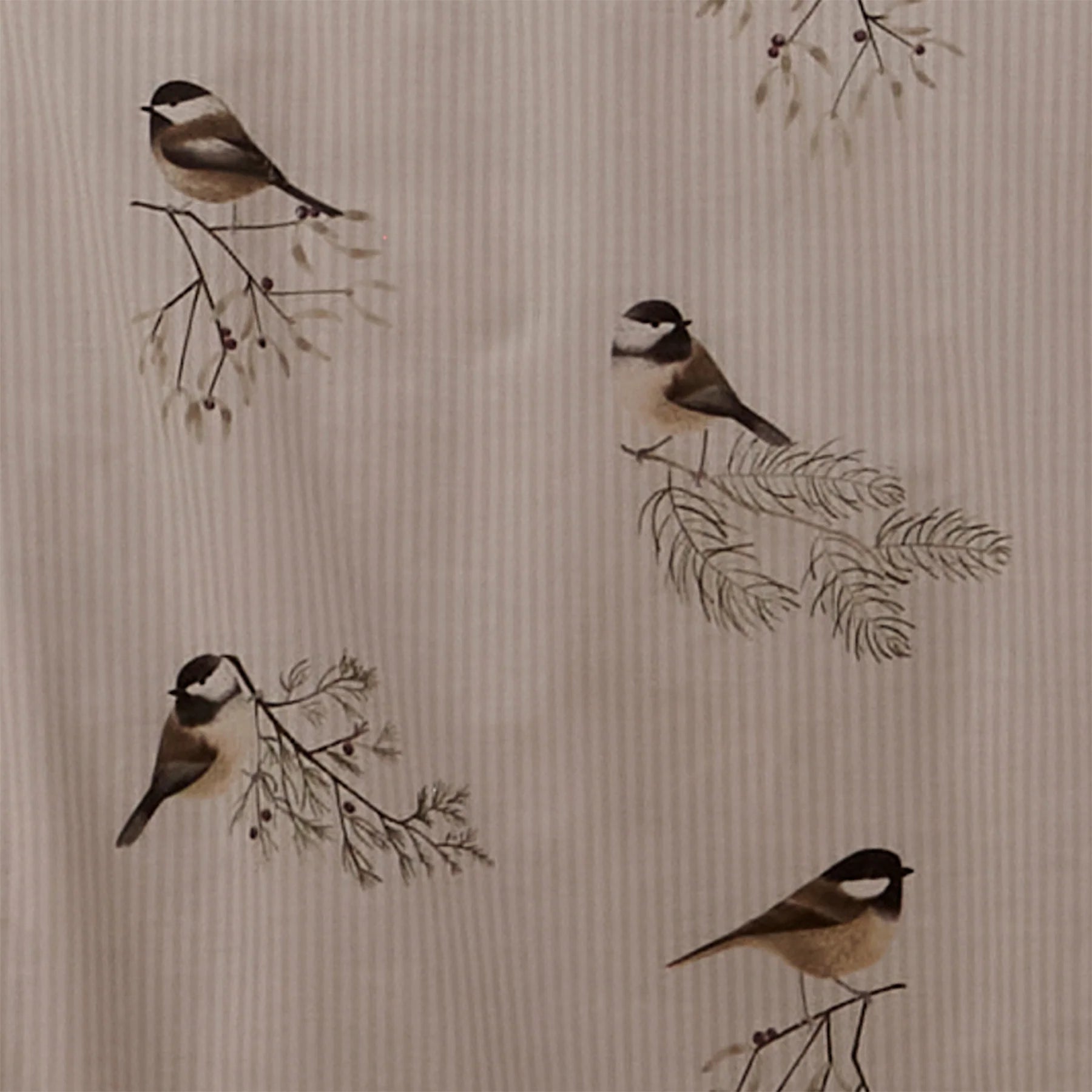 Chickadees Brushed Cotton Duvet Set