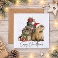 Capy Christmas Greeting Card - FREE Postage