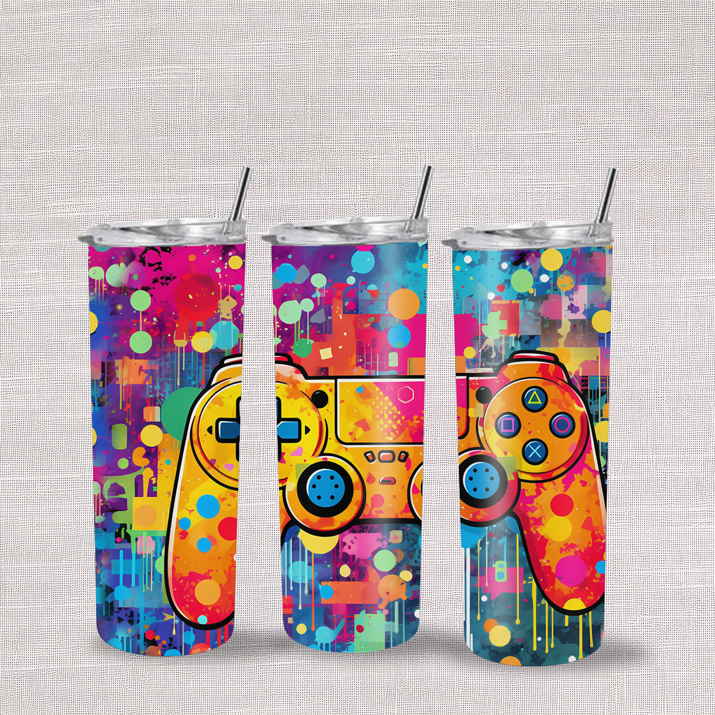 20oz Tumbler - Gaming Controller Design