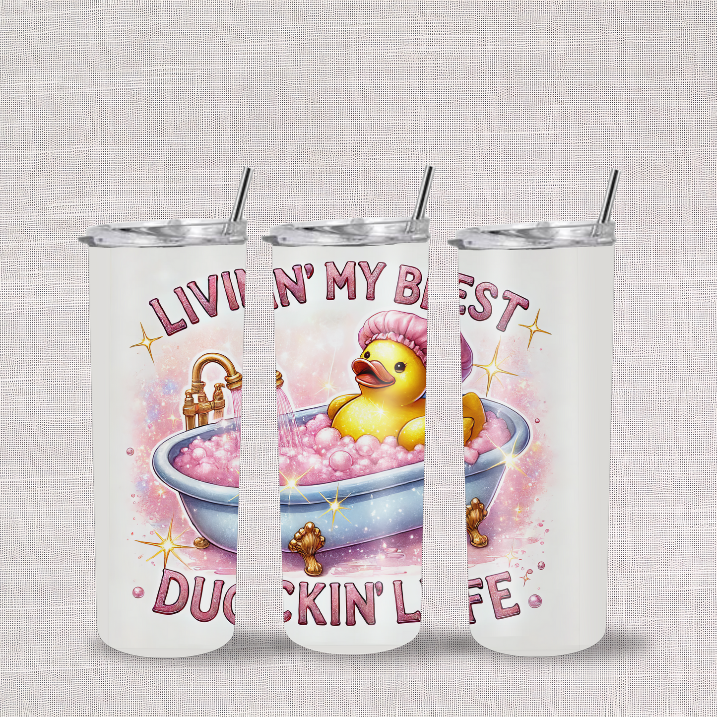 Best Ducking Life 20oz Stainless Steel Skinny Tumbler