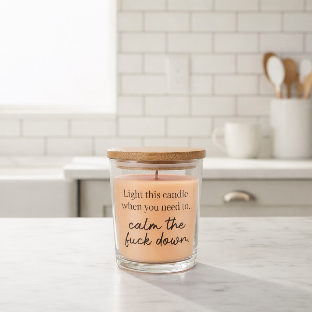 Funny Rude Slogan Scented Candle – 40 Hour Burn | 10 Designs | 5 Scents