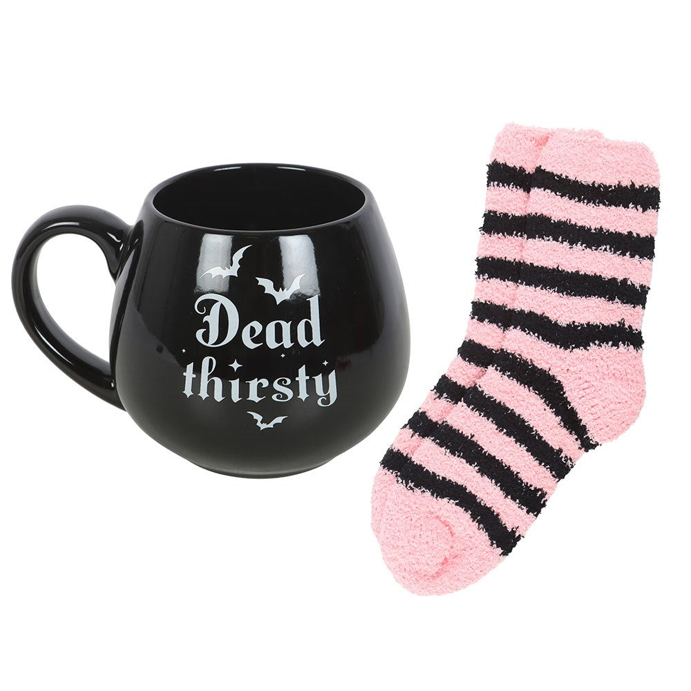Dead Thirsty Mug and Sock Gift Set