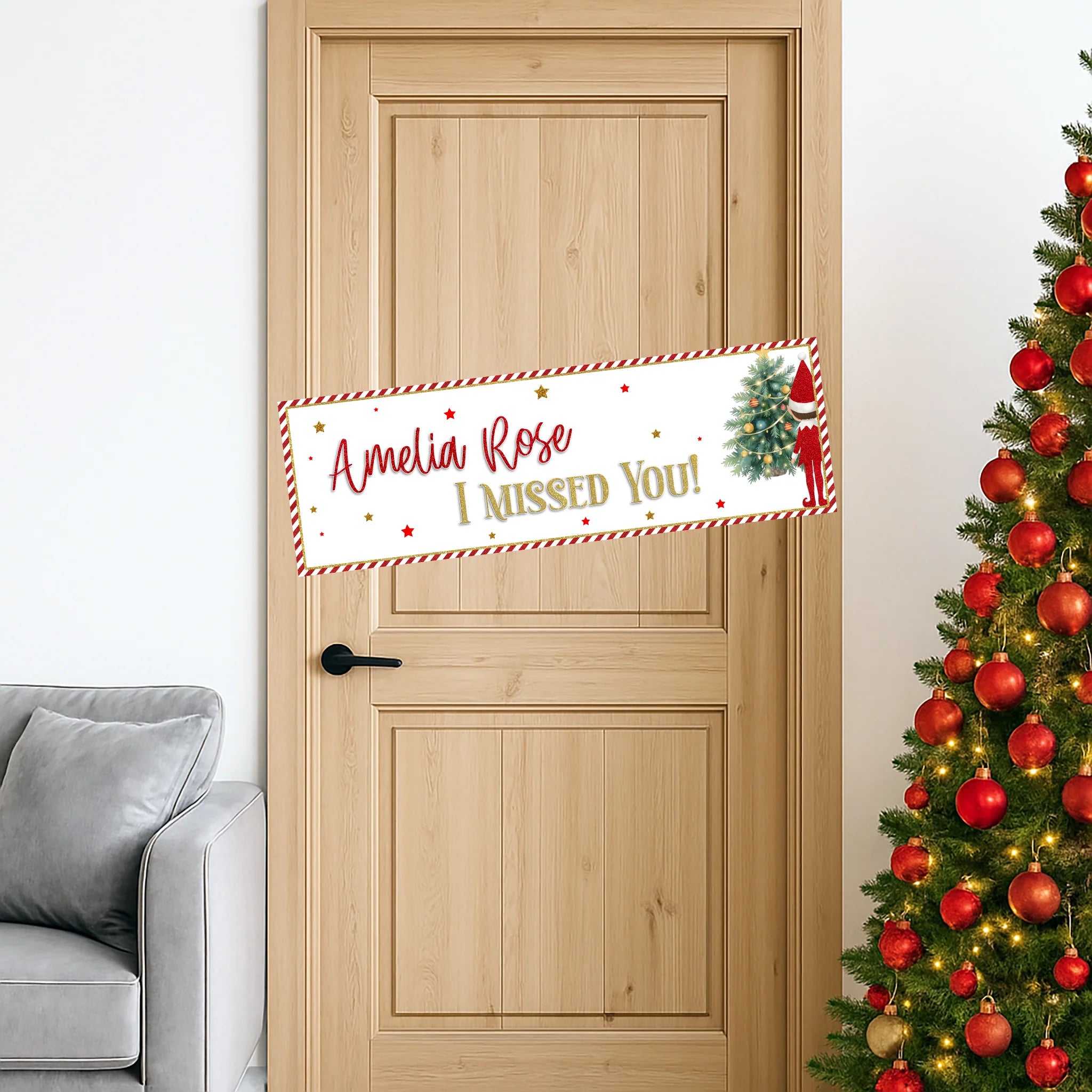 Elf Return Banner - Personalised
