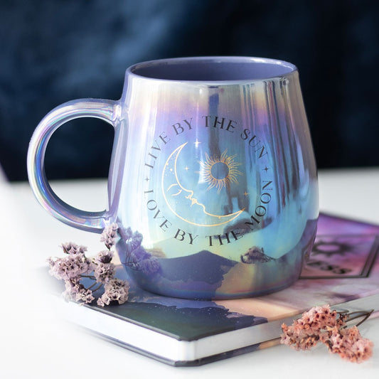 Live By The Sun Love By The Moon.... Iridescent Mug