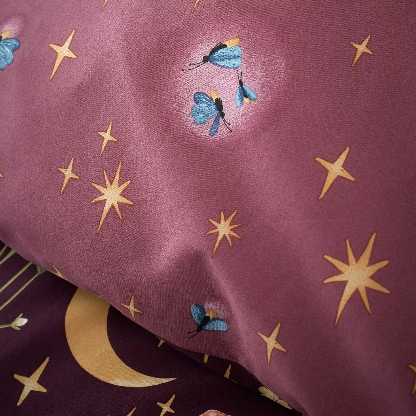 Enchanted Twilight Duvet Cover Set by Catherine Lansfield - in Plum