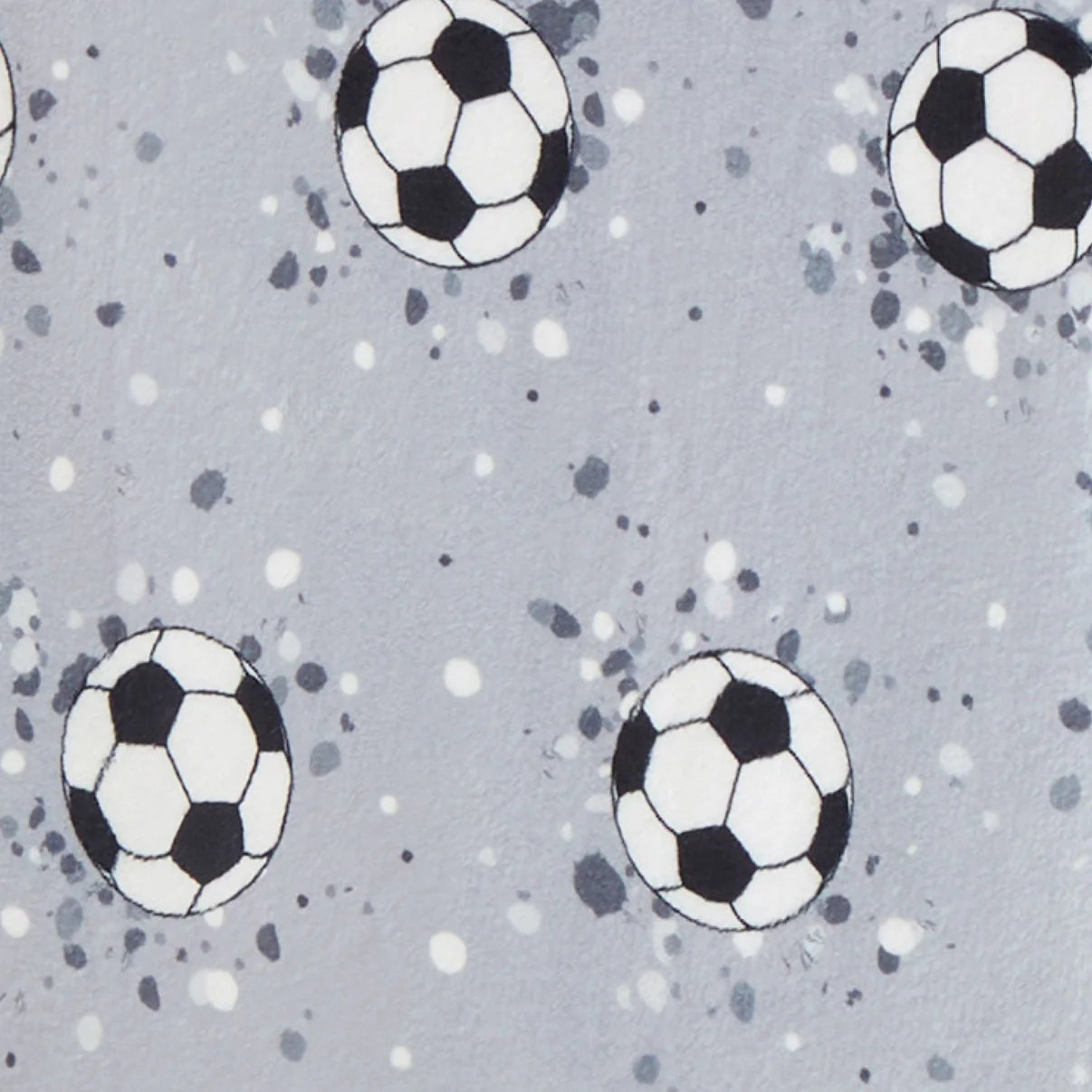 Football Throw in Grey 120 x 150cm