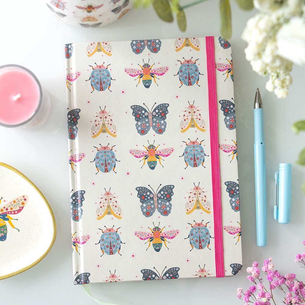 Bug Print A5 Notebook
