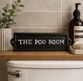 The Poo Room Cast Iron Bathroom Sign – Funny Toilet Cast Iron Sign