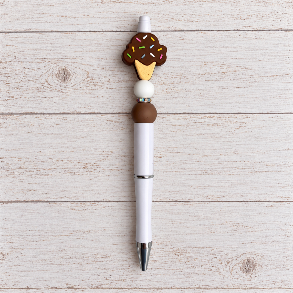 Ice cream Novelty Beaded Pen