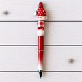 Santa Hat Novelty Beaded Pen