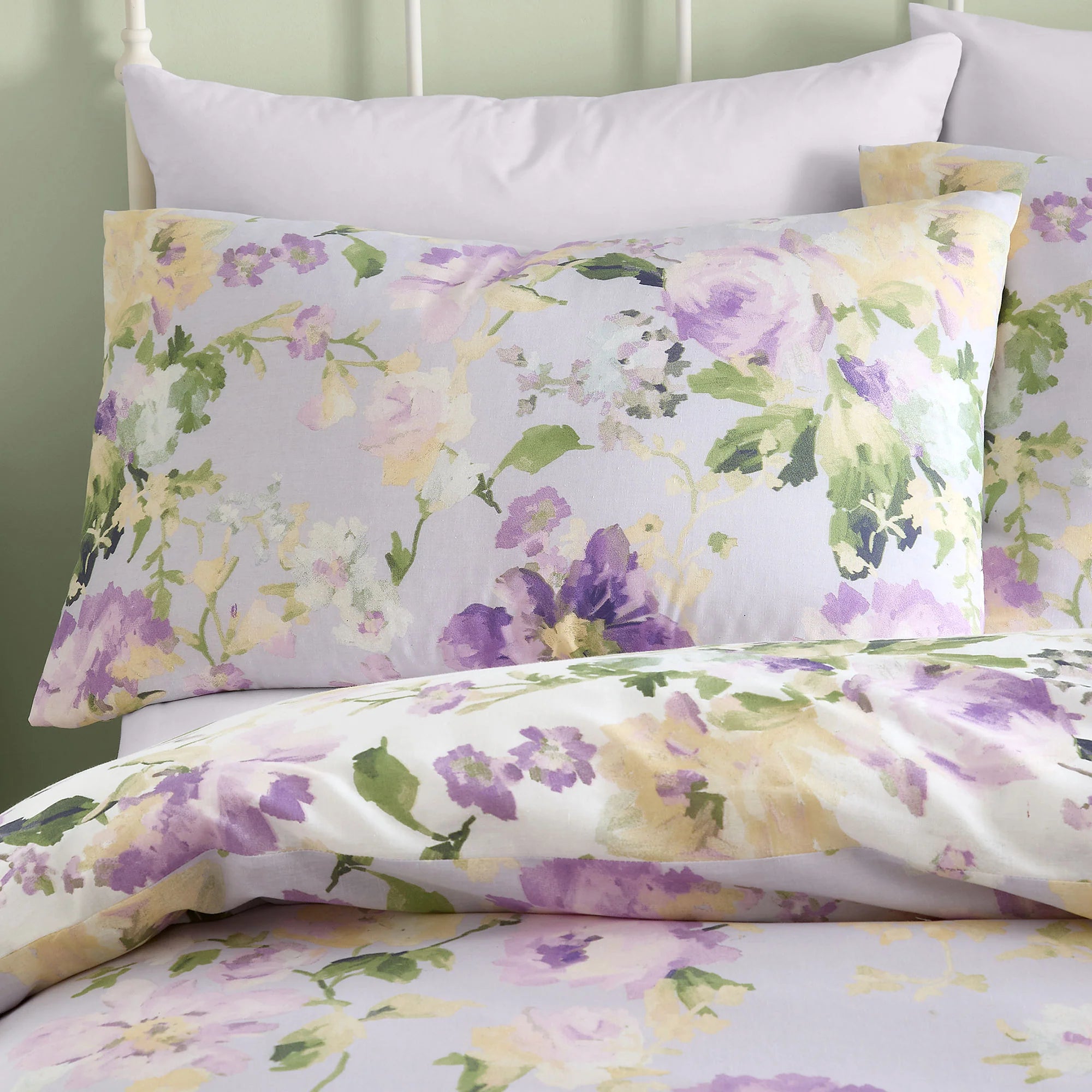 Duvet Cover Set Flourette in Natural or Lilac