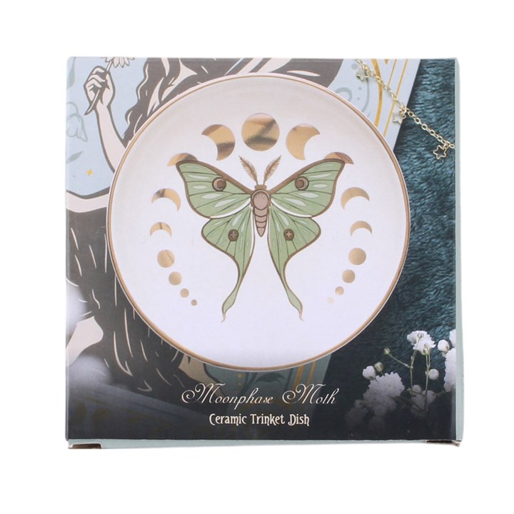 Moonphase Moth Trinket Dish