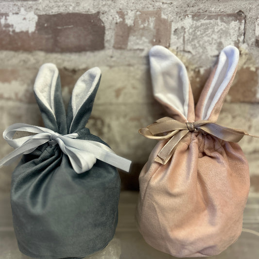 Velvet Easter Bunny Bags
