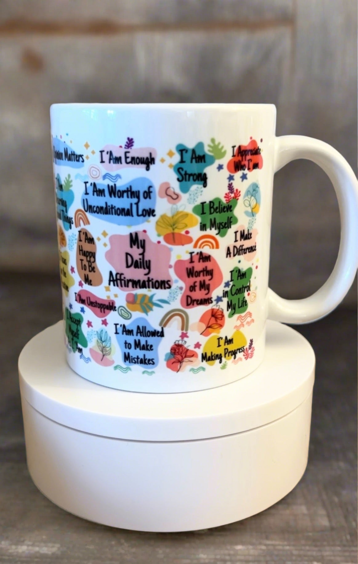 My Daily Affirmations - Vibrant. Mug or Travel Mug