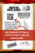 🎅🏻 North Pole Parcel Stickers – Santa Tracker Edition (Bundle of 20) 🎁