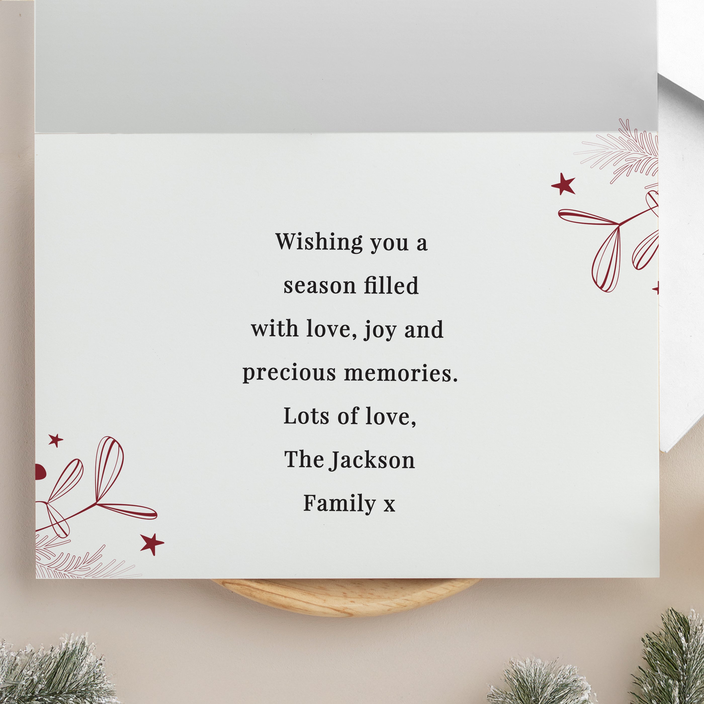 Personalised Photo Upload Pack of 10 Christmas Cards
