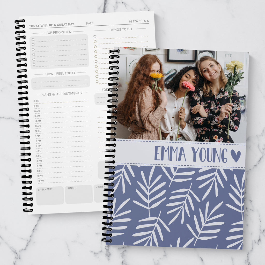 Rich Botanical Photo Upload Daily Planner