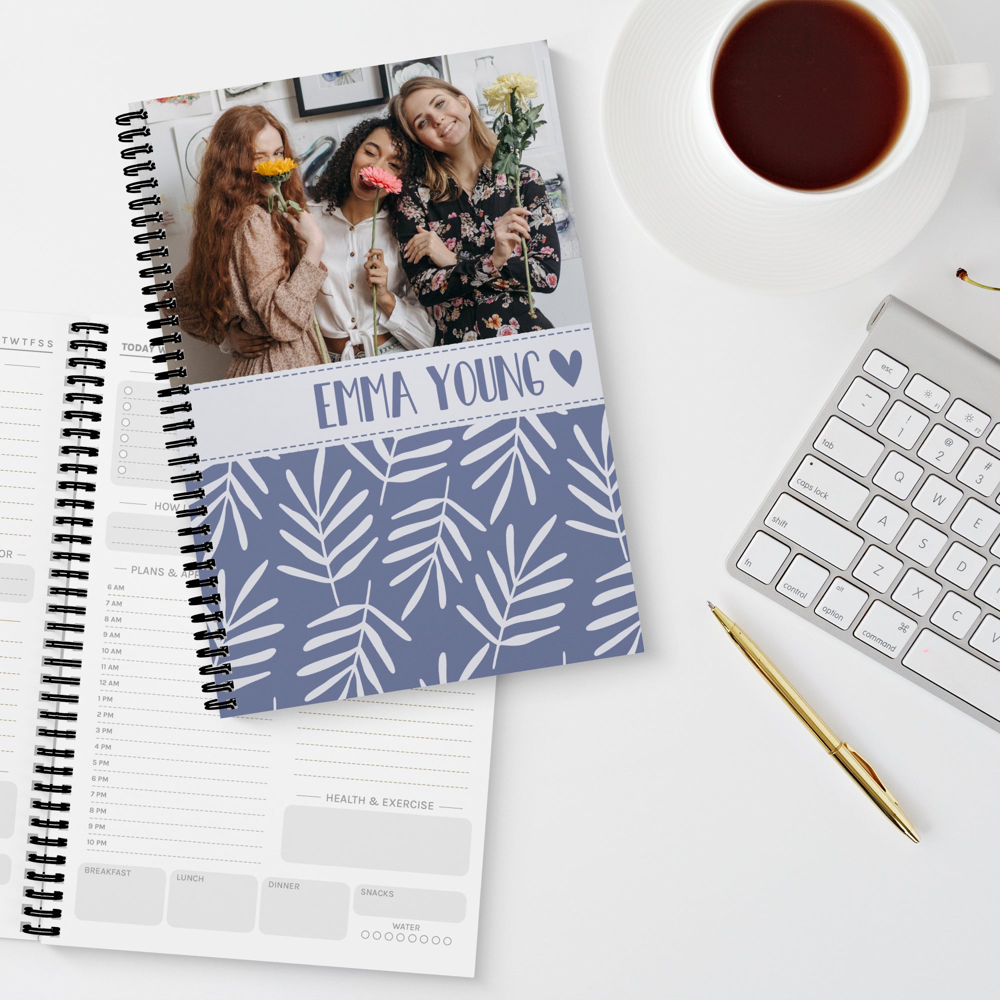 Rich Botanical Photo Upload Daily Planner