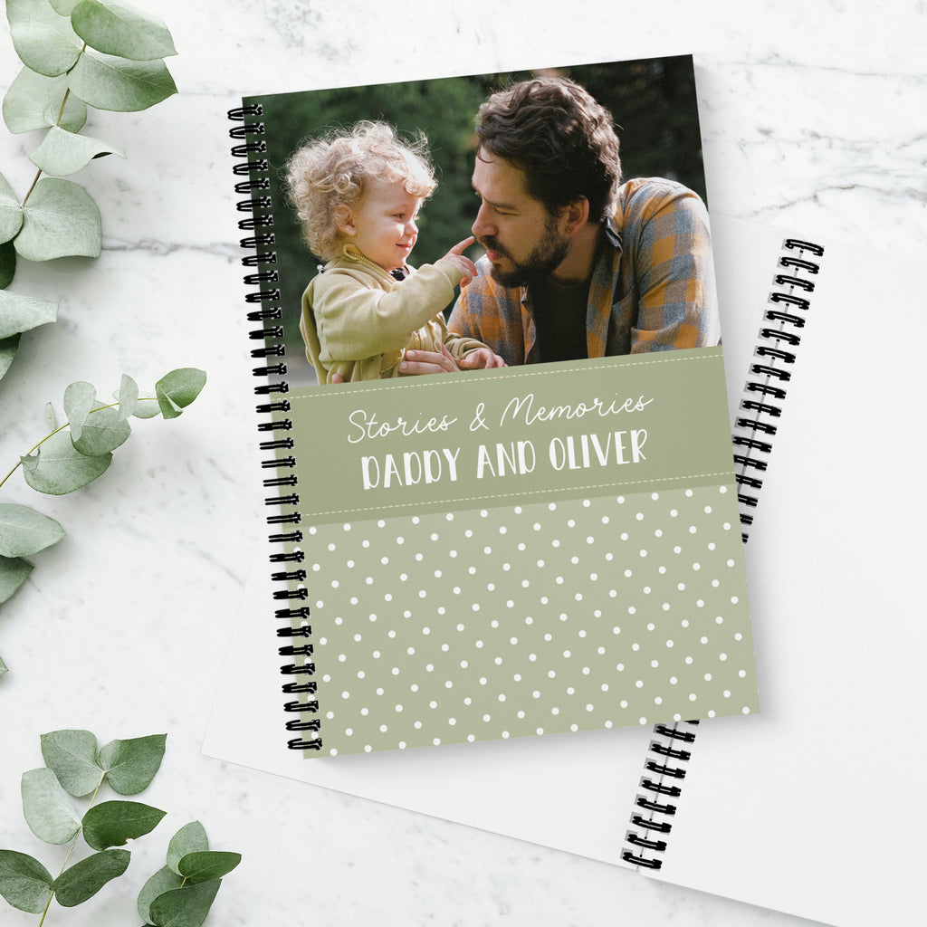 Polka Colour Photo Upload Notebook