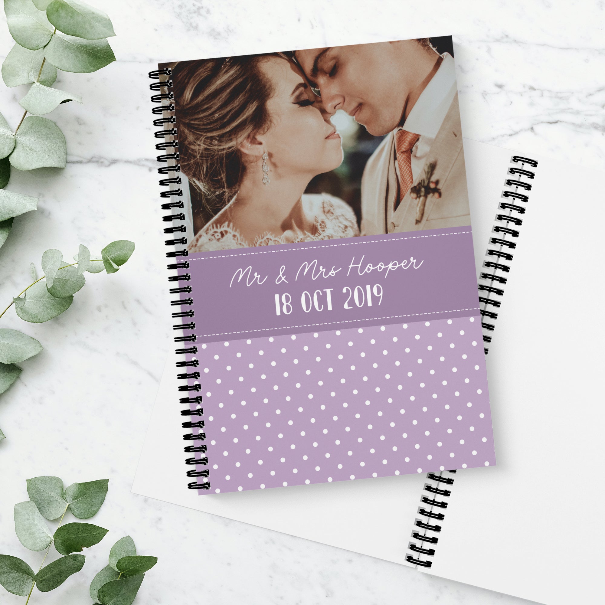 Polka Colour Photo Upload Notebook