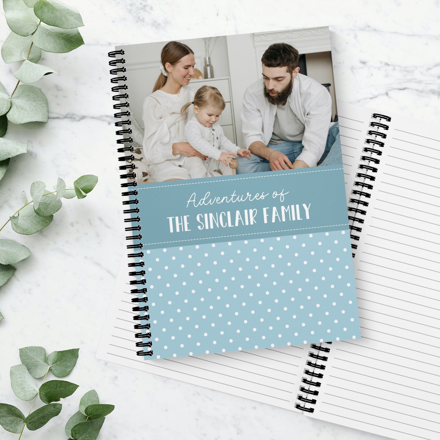 Polka Colour Photo Upload Notebook