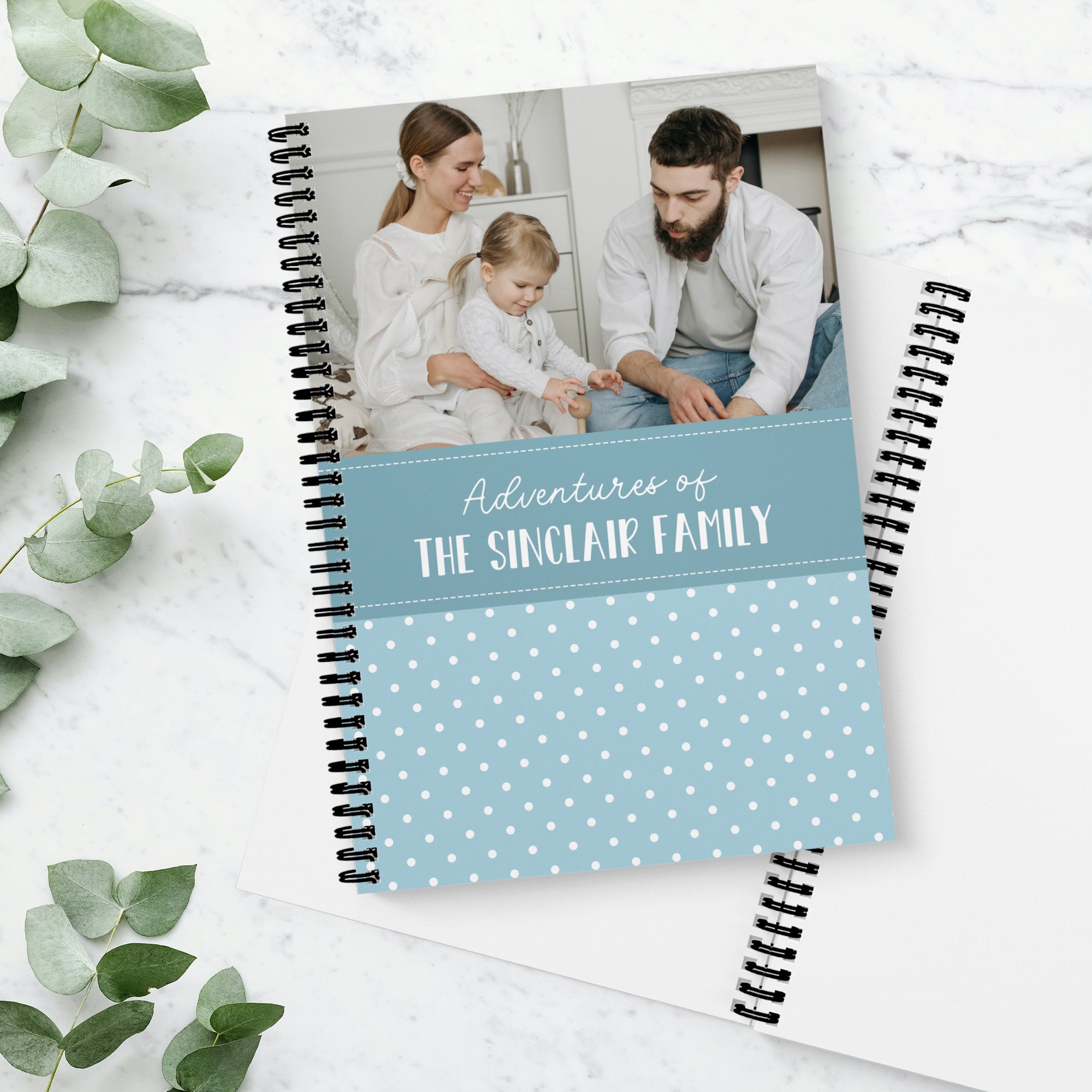 Polka Colour Photo Upload Notebook