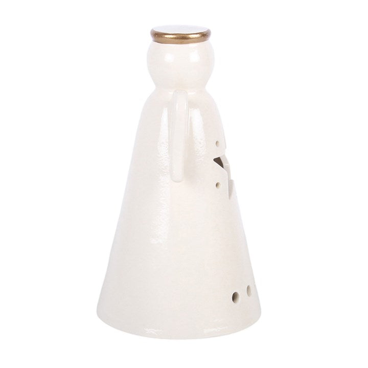 Small LED Light Up Angel Decoration with Star