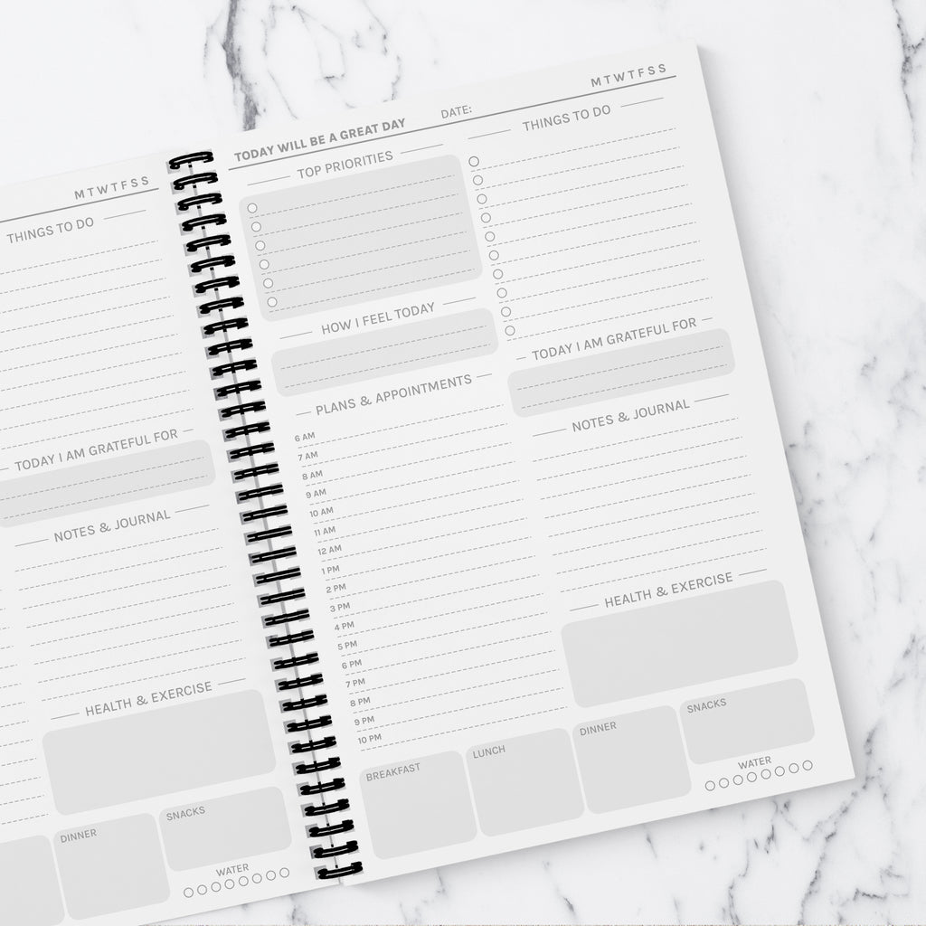 Soft Spring Light Pink Photo Upload Daily Planner