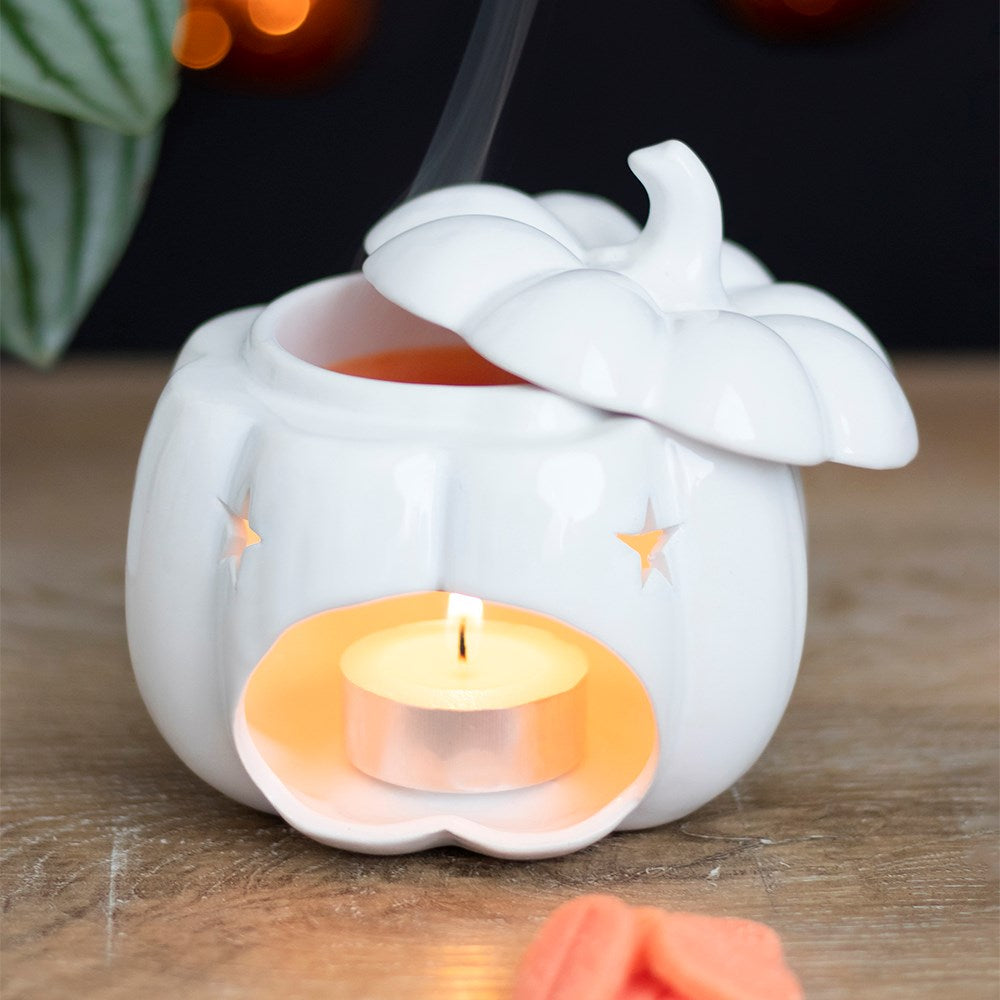 SALE - White Pumpkin Oil Burner