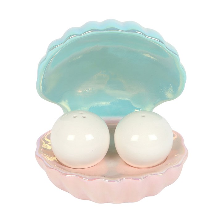 Clam Shell Salt and Pepper Shakers