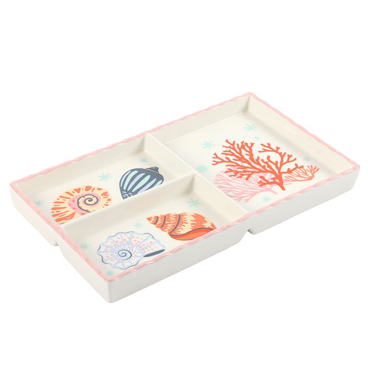 Pastel Shell and Coral Trinket Tray