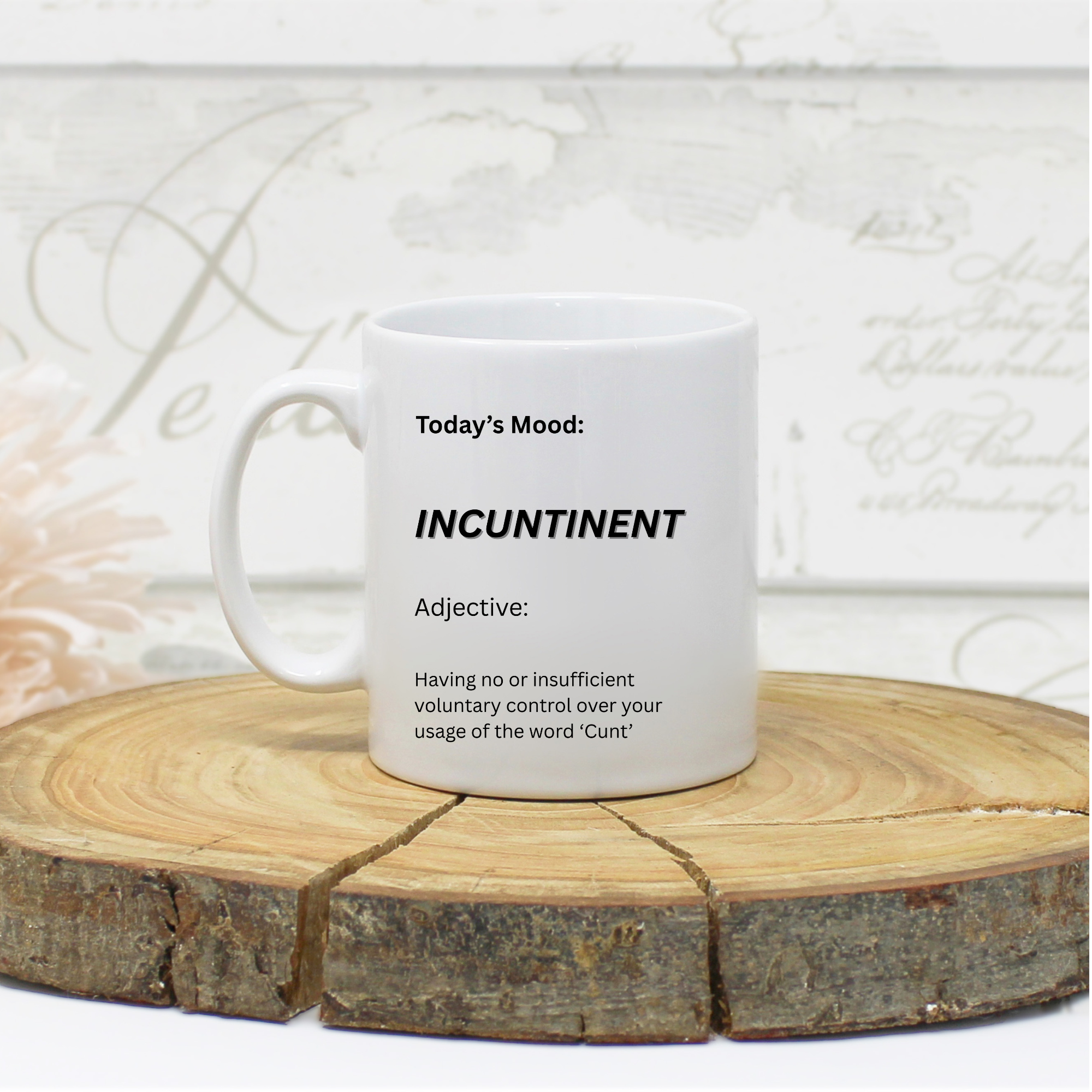 “Today’s Mood: INCUNTINENT” – Funny 11oz Ceramic Mug