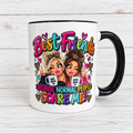 Best Friends Funny Mug – Because Normal People Scare Me | Bestie Friendship Gift