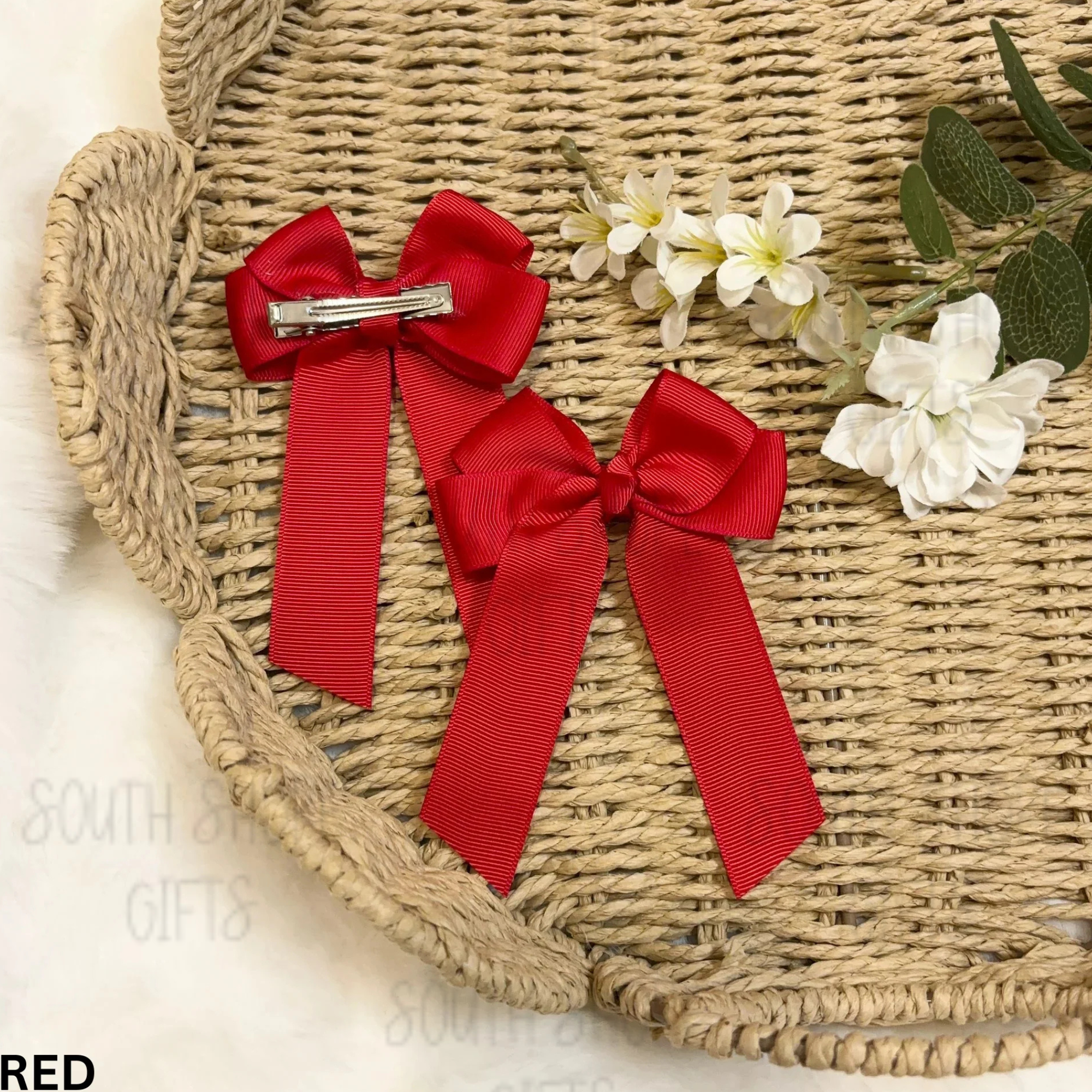 Hair Bow - 26 Colour Options - Personalised Name