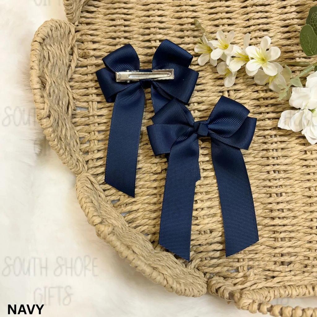 Hair Bow - 26 Colour Options - Personalised Name