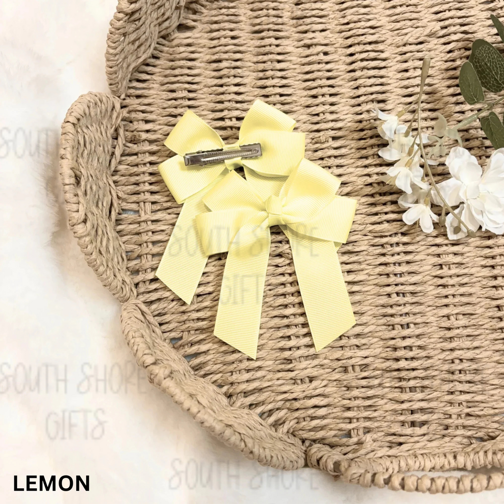 Hair Bow - 26 Colour Options - Personalised Name