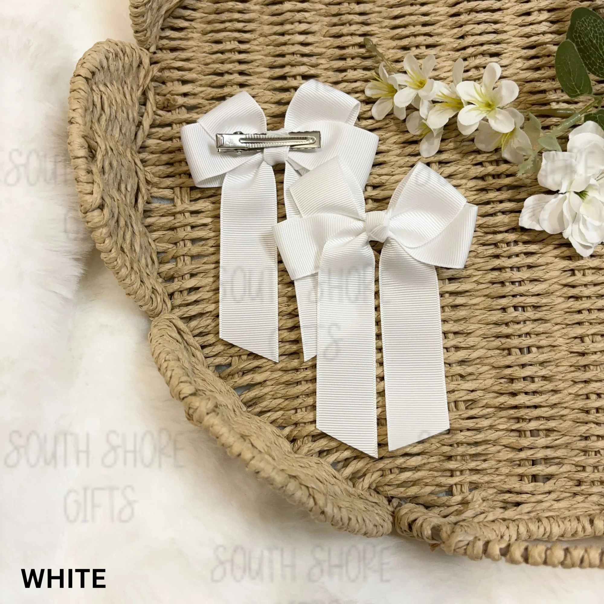 Hair Bow - 26 Colour Options - Personalised Name