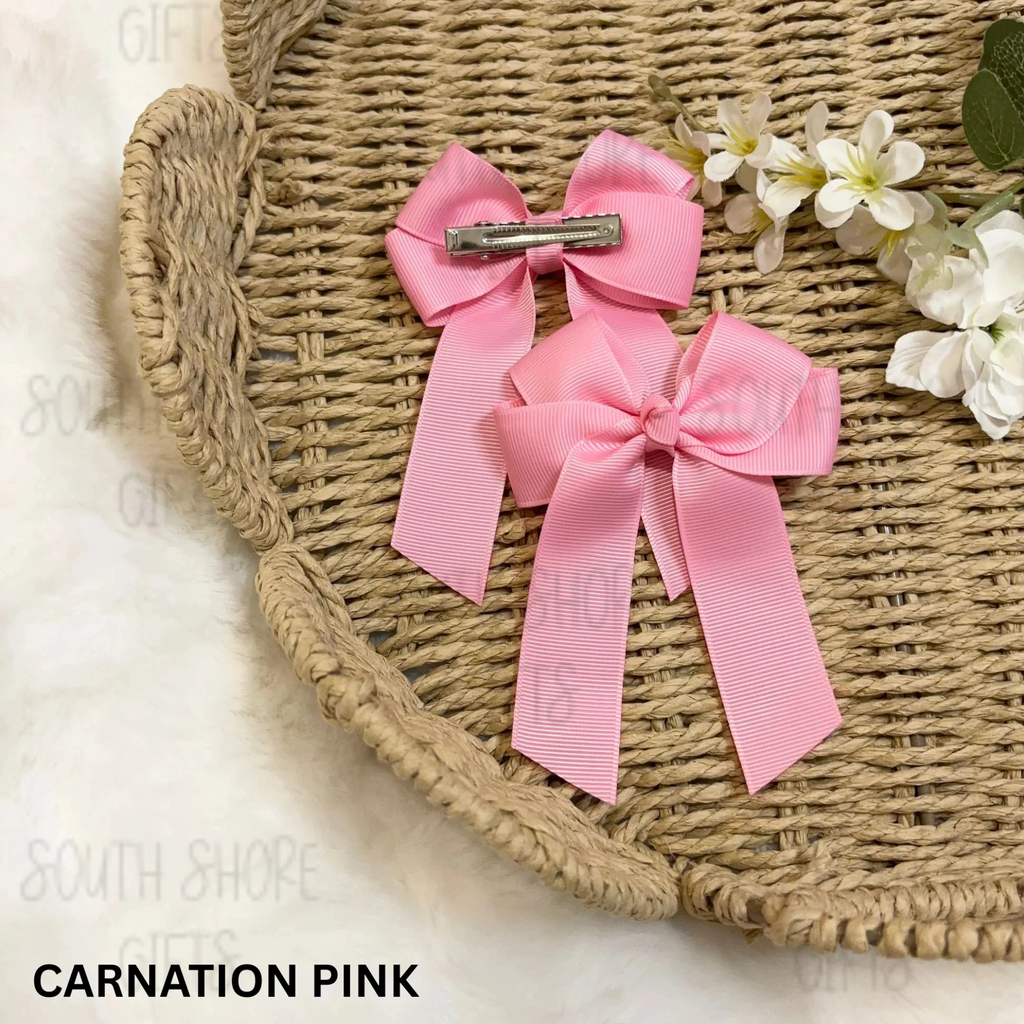 Hair Bow - 26 Colour Options - Personalised Name