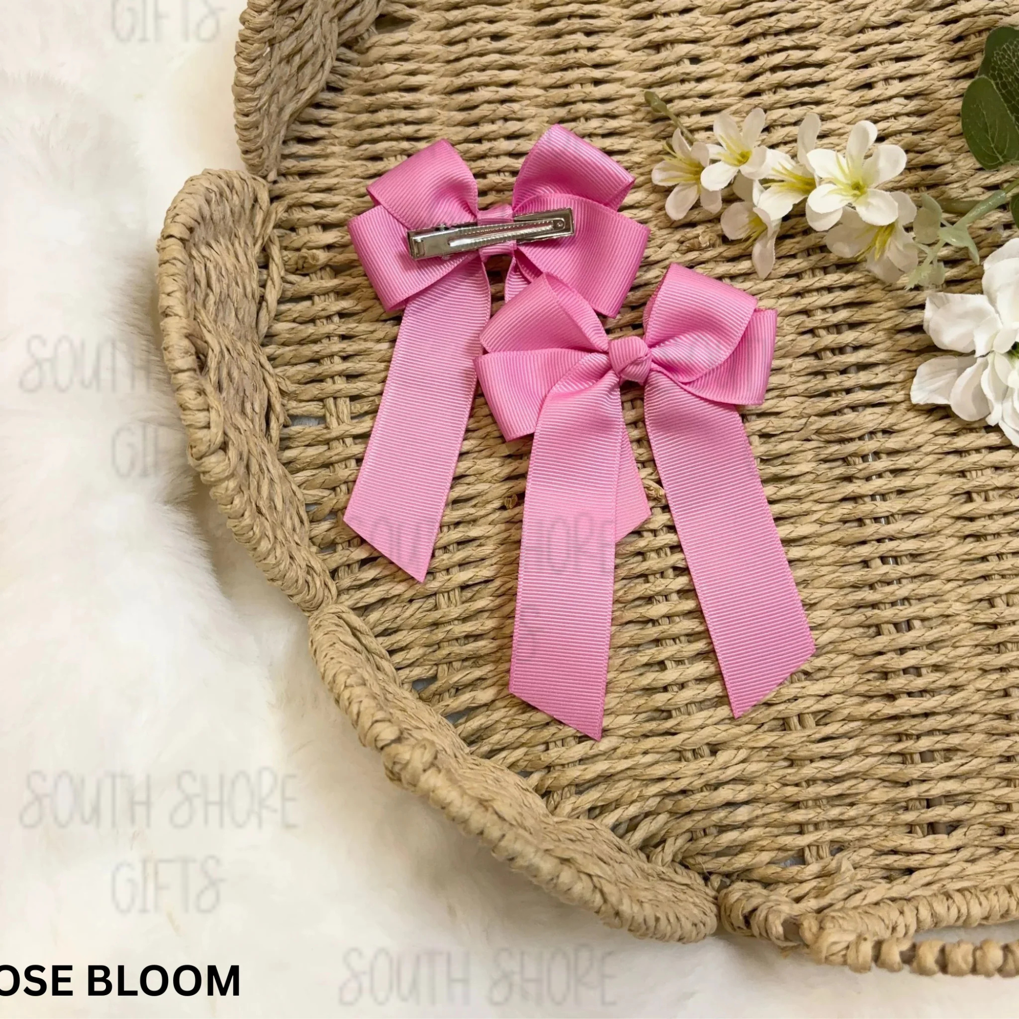 Hair Bow - 26 Colour Options - Personalised Name