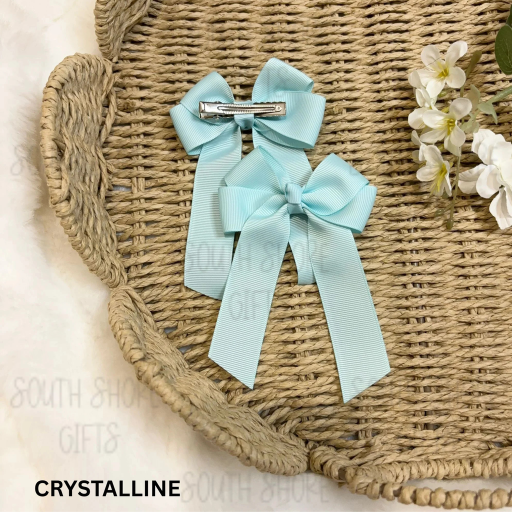 Hair Bow - 26 Colour Options - Personalised Name