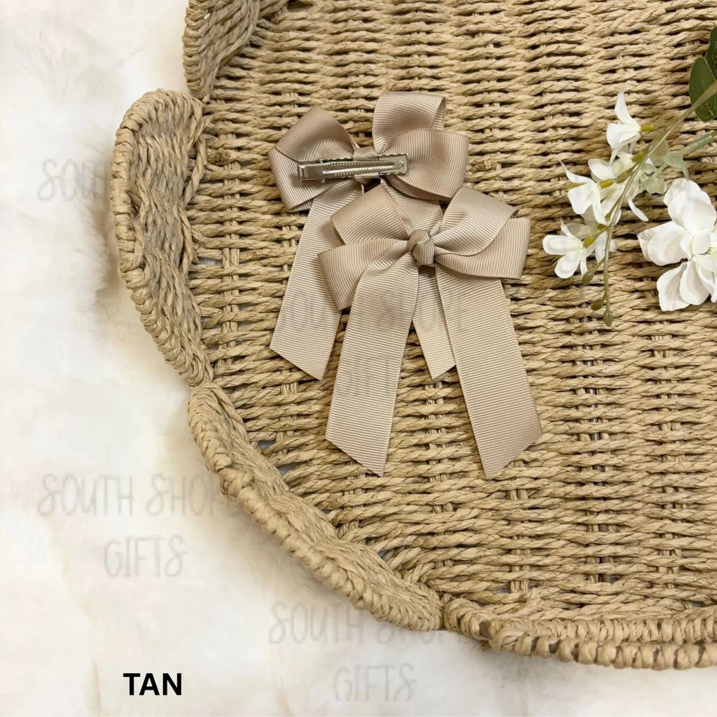 Hair Bow - 26 Colour Options - Personalised Name