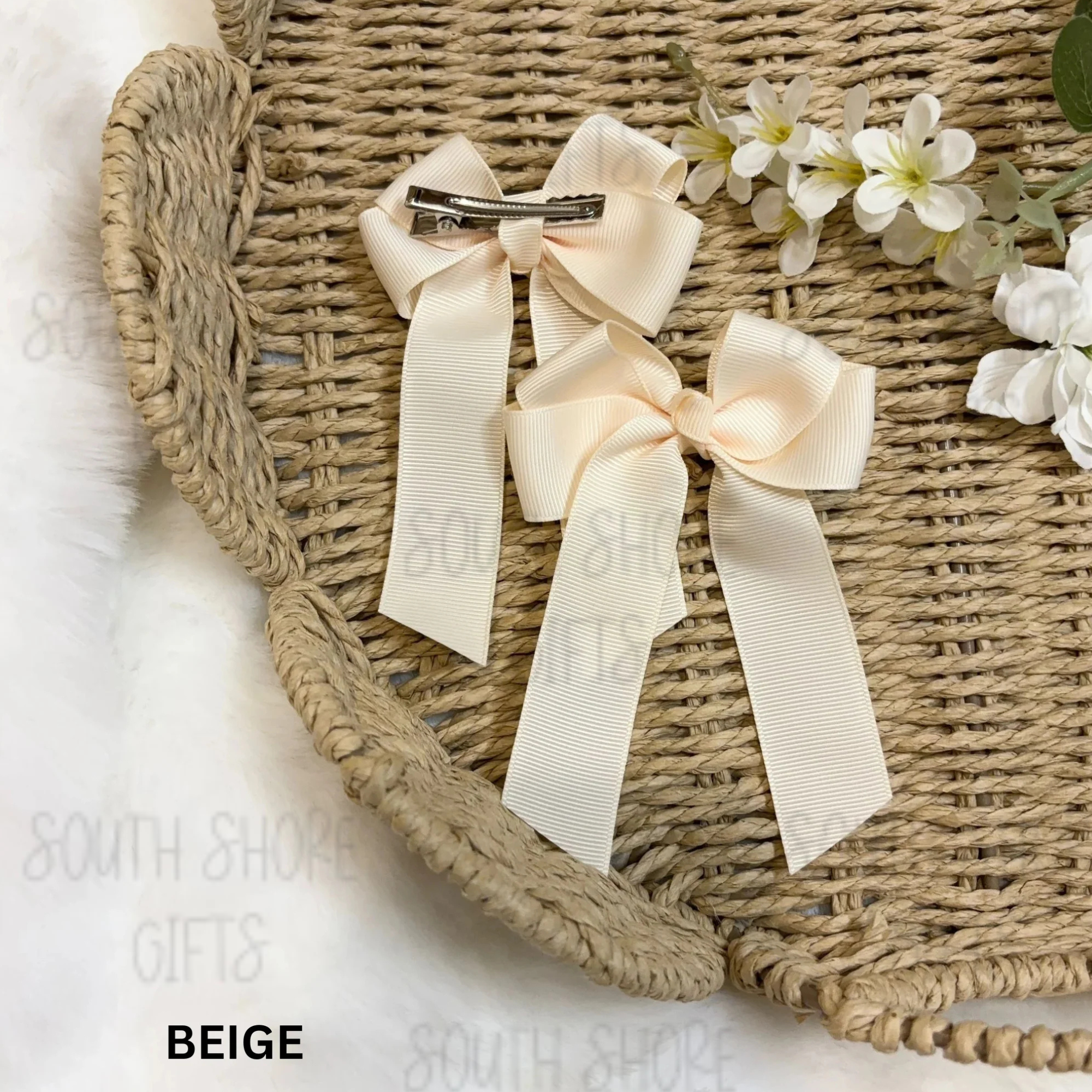 Hair Bow - 26 Colour Options - Personalised Name