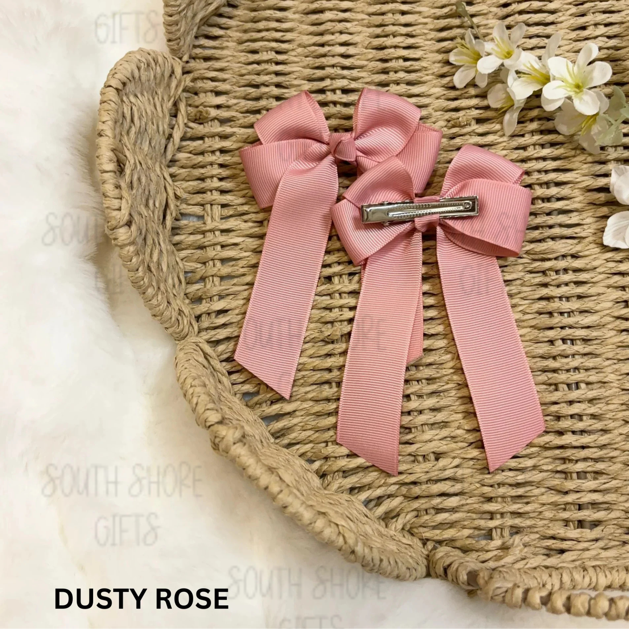 Hair Bow - 26 Colour Options - Personalised Name