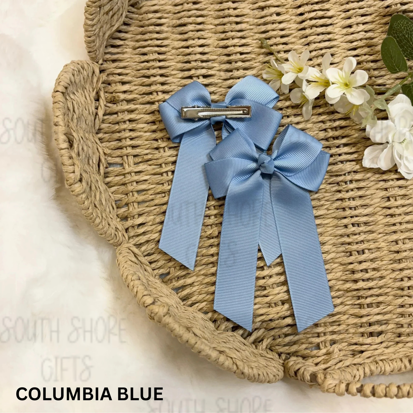 Hair Bow - 26 Colour Options - Personalised Name