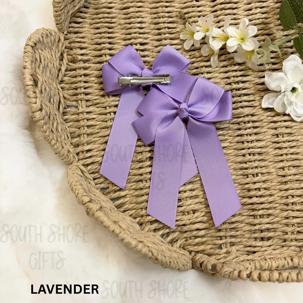 Hair Bow - 26 Colour Options - Personalised Name
