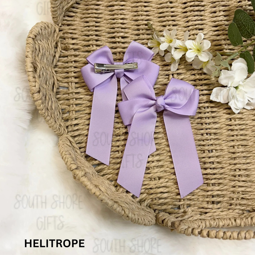 Hair Bow - 26 Colour Options - Personalised Name